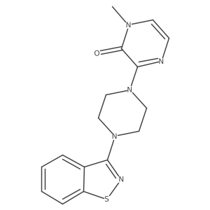3-[4-(1,2-Benzothiazol-3-yl)piperazin-1-yl]-1-methyl-1,2-dihydropyrazin-2-one Structure
