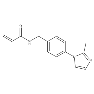 N-[[4-(2-Methylimidazol-1-yl)phenyl]methyl]prop-2-enamide Structure