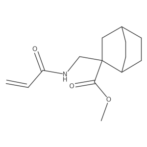 Methyl 2-[(prop-2-enamido)methyl]bicyclo[2.2.2]octane-2-carboxylate结构式