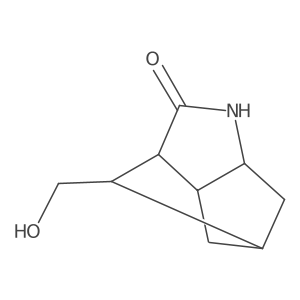 7-(Hydroxymethyl)hexahydro-3,5-methanocyclopenta[b]pyrrol-2(1H)-one结构式