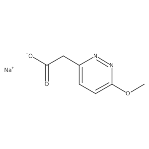 Sodium;2-(6-methoxypyridazin-3-yl)acetate结构式
