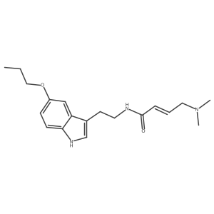 (2E)-4-(dimethylamino)-N-[2-(5-propoxy-1H-indol-3-yl)ethyl]but-2-enamide结构式