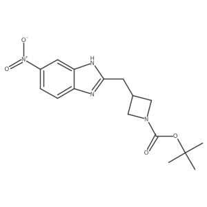 tert-butyl 3-[(6-nitro-1H-1,3-benzodiazol-2-yl)methyl]azetidine-1-carboxylate Structure