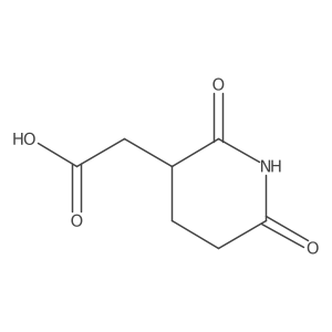 2-(2,6-Dioxopiperidin-3-yl)acetic acid Structure