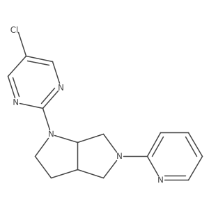 5-Chloro-2-[5-(pyridin-2-yl)-octahydropyrrolo[3,4-b]pyrrol-1-yl]pyrimidine结构式