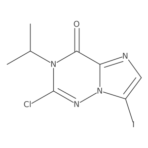 2-Chloro-7-iodo-3-isopropyl-imidazo[2,1-F][1,2,4]triazin-4-one Structure