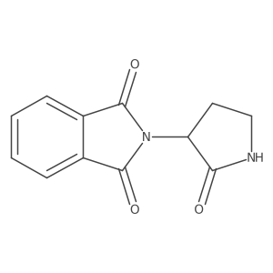 2-[(3S)-2-Oxo-3-pyrrolidinyl]-1H-isoindole-1,3(2H)-dione结构式
