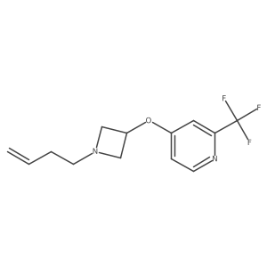 4-{[1-(But-3-en-1-yl)azetidin-3-yl]oxy}-2-(trifluoromethyl)pyridine Structure