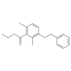 Ethyl 3-(benzyloxy)-2,6-difluorobenzoate结构式