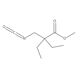 Methyl 2-ethyl-2-(isocyanatomethyl)butanoate结构式