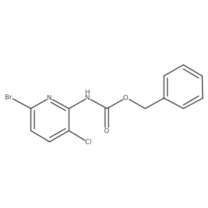 benzyl N-(6-bromo-3-chloropyridin-2-yl)carbamate Structure