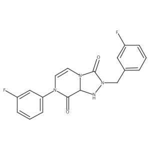 7-(3-Fluorophenyl)-2-[(3-fluorophenyl)methyl]-1,8a-dihydro-[1,2,4]triazolo[4,3-a]pyrazine-3,8-dione Structure