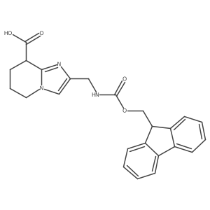 2-[({[(9H-fluoren-9-yl)methoxy]carbonyl}amino)methyl]-5H,6H,7H,8H-imidazo[1,2-a]pyridine-8-carboxylic acid Structure