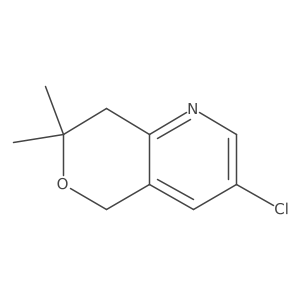 3-Chloro-7,8-dihydro-7,7-dimethyl-5H-pyrano[4,3-b]pyridine Structure