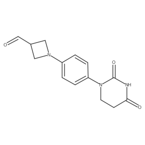 1-[4-(2,4-Dioxohexahydropyrimidin-1-yl)phenyl]azetidine-3-carbaldehyde Structure
