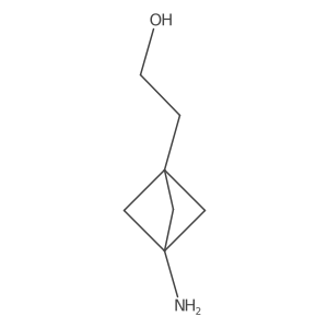 2-(3-Amino-1-bicyclo[1.1.1]pentanyl)ethanol结构式