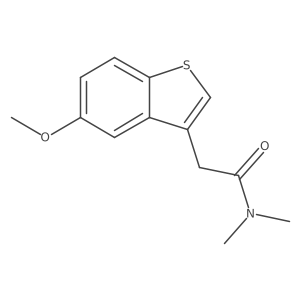 5-Methoxy-N,N-dimethylbenzo[b]thiophene-3-acetamide结构式