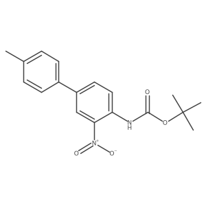 (4'-Methyl-3-nitro-biphenyl-4-yl)-carbamic acid tert.-butyl ester结构式