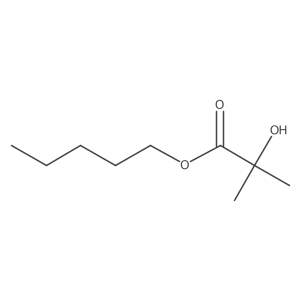 Pentyl 2-hydroxy-2-methylpropanoate结构式