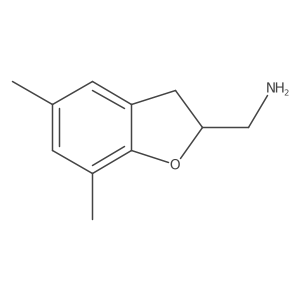 (5,7-Dimethyl-2,3-dihydrobenzofuran-2-yl)methanamine Structure