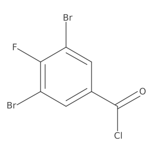 3,5-Dibromo-4-fluorobenzoyl chloride结构式