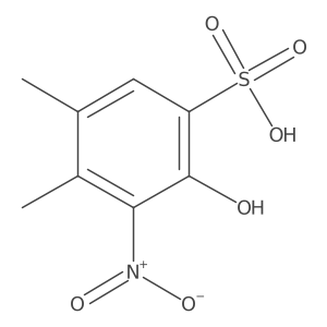 2-Hydroxy-4,5-dimethyl-3-nitrobenzenesulfonic acid Structure