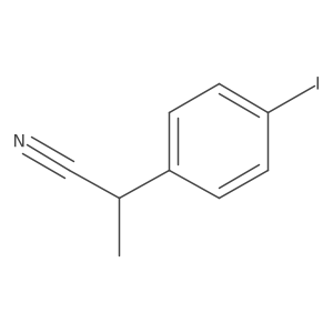2-(4-Iodophenyl)propanenitrile Structure