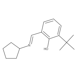 N-(3-tert-Butylsalicylidene)-cyclopentylamine Structure