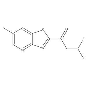 Thiazolo[4,5-b]pyridine,2-[(2,2-difluoroethyl)sulfinyl]-6-methyl- Structure