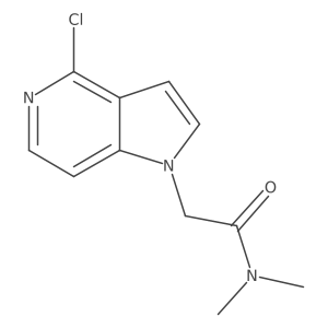 2-(4-chloro-1H-pyrrolo[3,2-c]pyridin-1-yl)-N,N-dimethylacetamide结构式