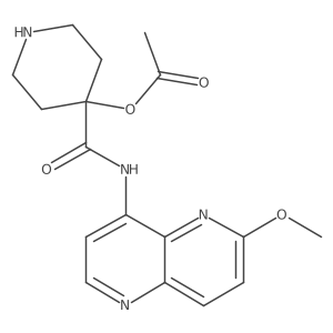 4-(Acetyloxy)-N-(6-methoxy-1,5-naphthyridin-4-yl)-4-piperidinecarboxamide Structure