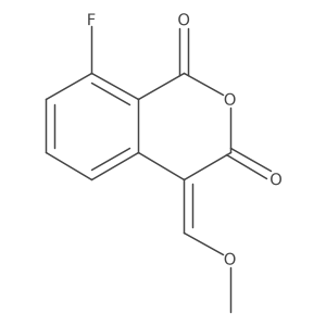 (4Z)-8-Fluoro-4-(methoxymethylene)-1H-2-benzopyran-1,3(4H)-dione Structure