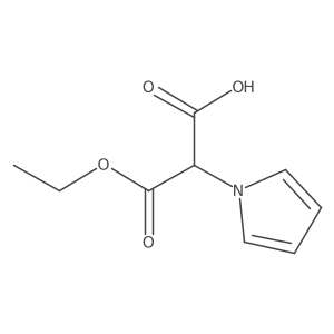 3-Ethoxy-3-oxo-2-pyrrol-1-ylpropanoic acid结构式