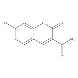 7-hydroxy-2-oxo-2H-chromene-3-carbothioamide结构式