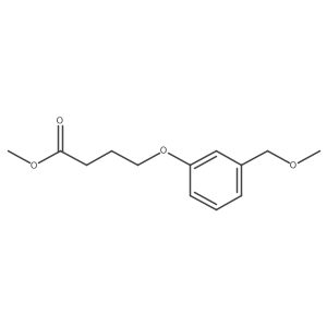 4-[3-(Methoxymethyl)phenoxy]butyric acid, methyl ester结构式