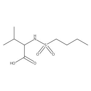 2-[(Butylsulfonyl)amino]-3-methylbutanoic acid Structure
