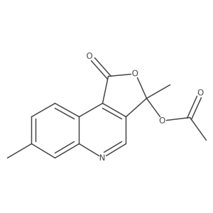 3-(Acetyloxy)-3,7-dimethylfuro[3,4-c]quinolin-1(3H)-one结构式