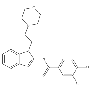 3,4-Dichloro-N-[1-[2-(4-morpholinyl)ethyl]-1H-benzimidazol-2-yl]benzamide结构式