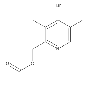 (4-Bromo-3,5-dimethylpyridin-2-yl)methyl acetate Structure