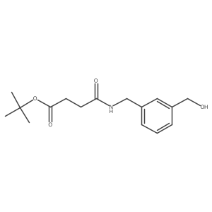 N-(3-(hydroxymethyl)benzyl)succinamic acid tert-butyl ester结构式