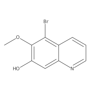 5-Bromo-6-methoxy-7-quinolinol结构式