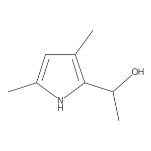 1-(3,5-dimethyl-1H-pyrrol-2-yl)ethanol结构式