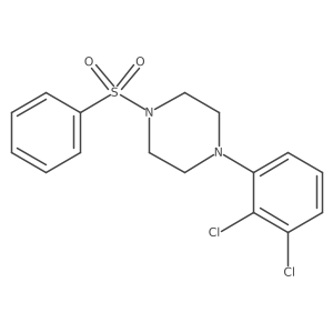 1-(2,3-Dichlorophenyl)-4-(phenylsulfonyl)piperazine Structure