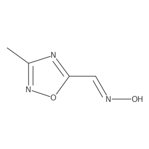 1,2,4-Oxadiazole-5-carboxaldehyde,3-ME,oxime结构式