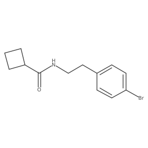 N-[2-(4-bromophenyl)ethyl]cyclobutanecarboxamide Structure