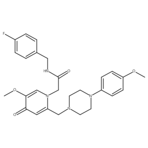 N-(4-fluorobenzyl)-2-(5-methoxy-2-((4-(4-methoxyphenyl)piperazin-1-yl)methyl)-4-oxopyridin-1(4H)-yl)acetamide Structure