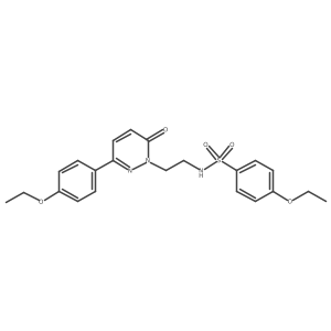 4-ethoxy-N-(2-(3-(4-ethoxyphenyl)-6-oxopyridazin-1(6H)-yl)ethyl)benzenesulfonamide结构式