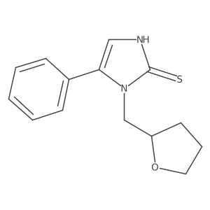 1-(oxolan-2-ylmethyl)-5-phenyl-1H-imidazole-2-thiol Structure