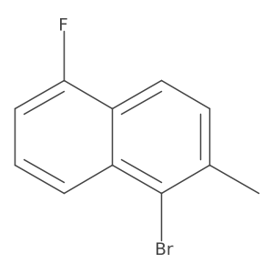 1-Bromo-5-fluoro-2-methylnaphthalene Structure