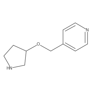 4-[(Pyrrolidin-3-yloxy)methyl]pyridine结构式